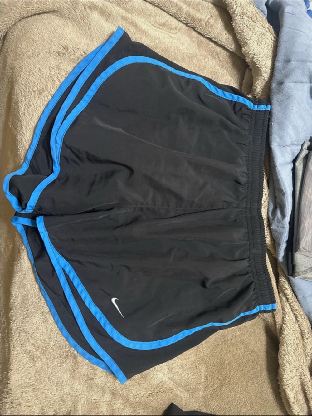 Nike Black & Blue Athletic Shorts